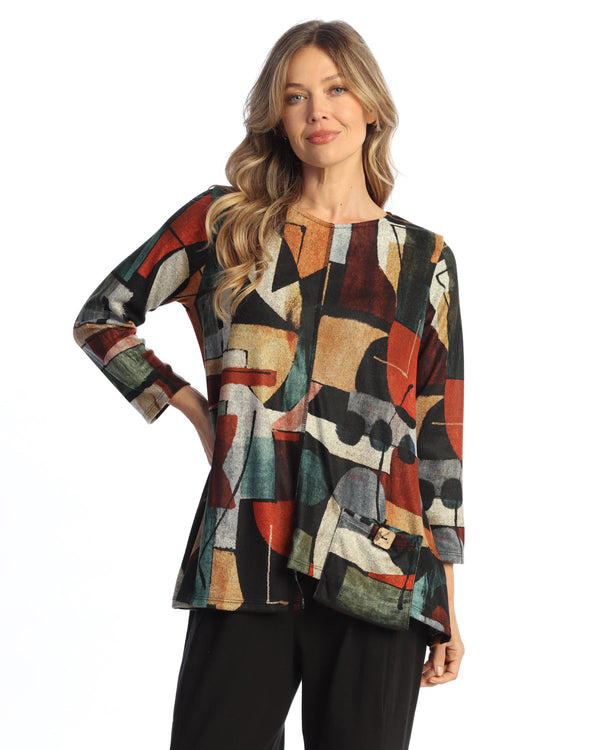 Brushed Knit Tunic Top - FB2