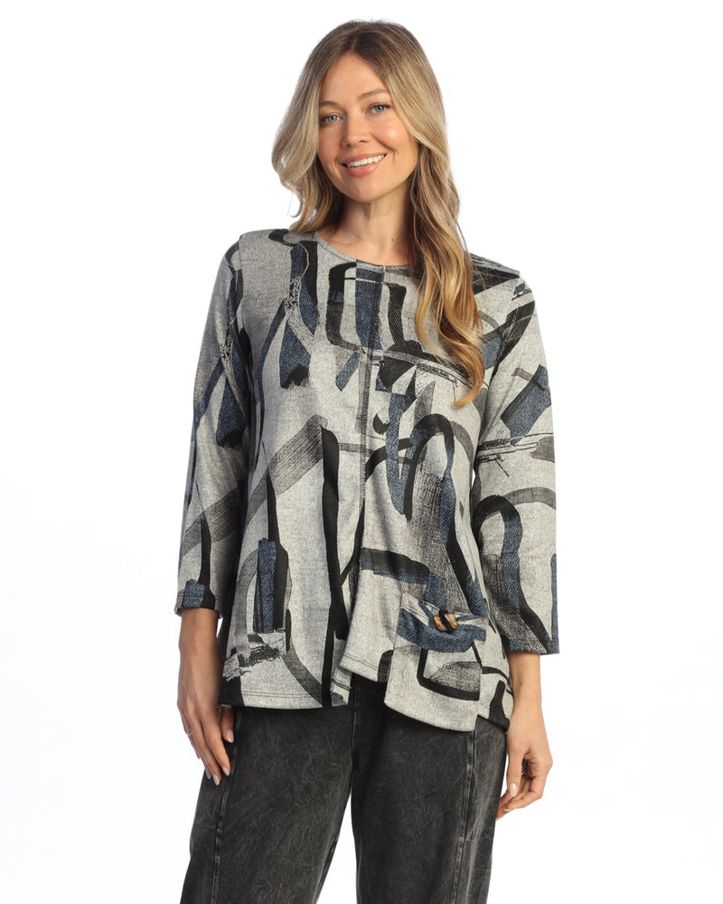 Brushed Knit Tunic Top - FB2