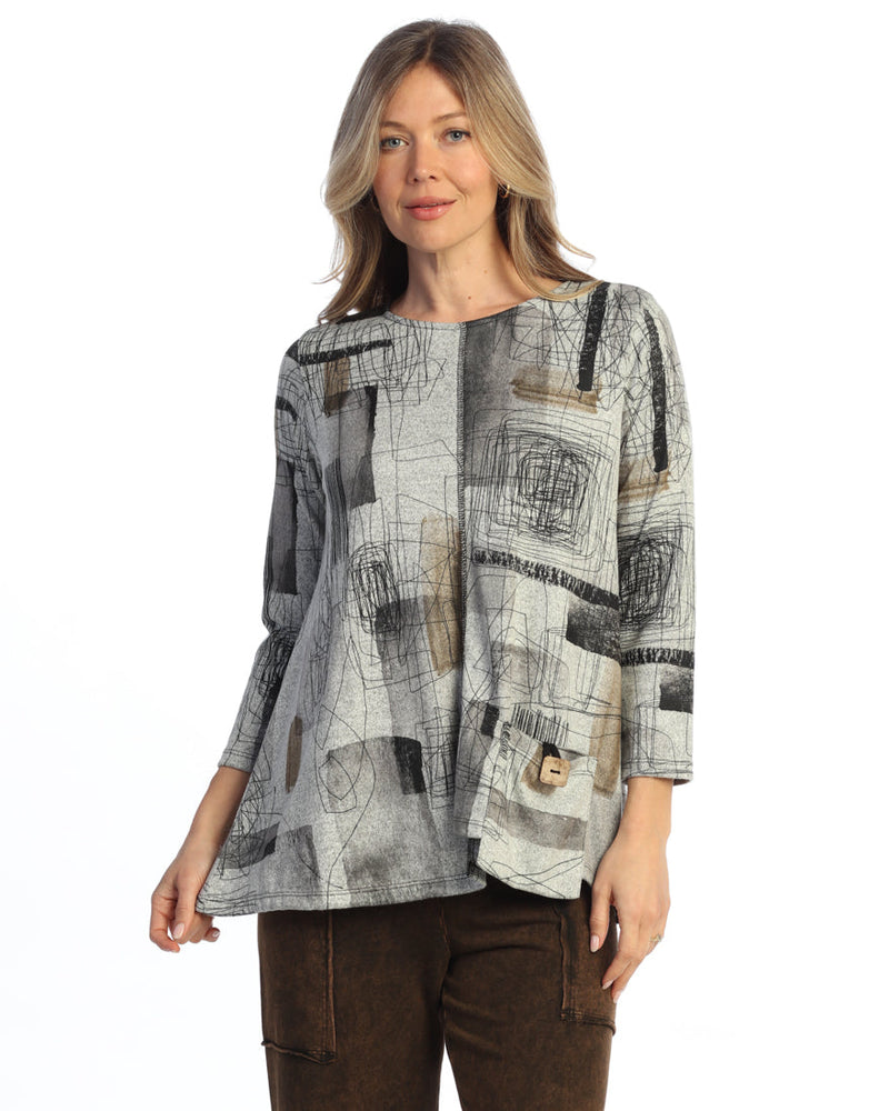Brushed Knit Tunic Top - FB2