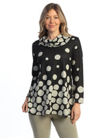 French Brushed Knit Mock Neck Tunic - FB4
