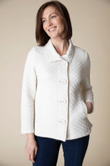 Cozy Quilted Jacket in Oatmeal - 53624-OAT - Size S Only!