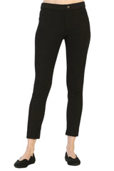 Pull-On Denim Leggings in Black - FC-101-BLK