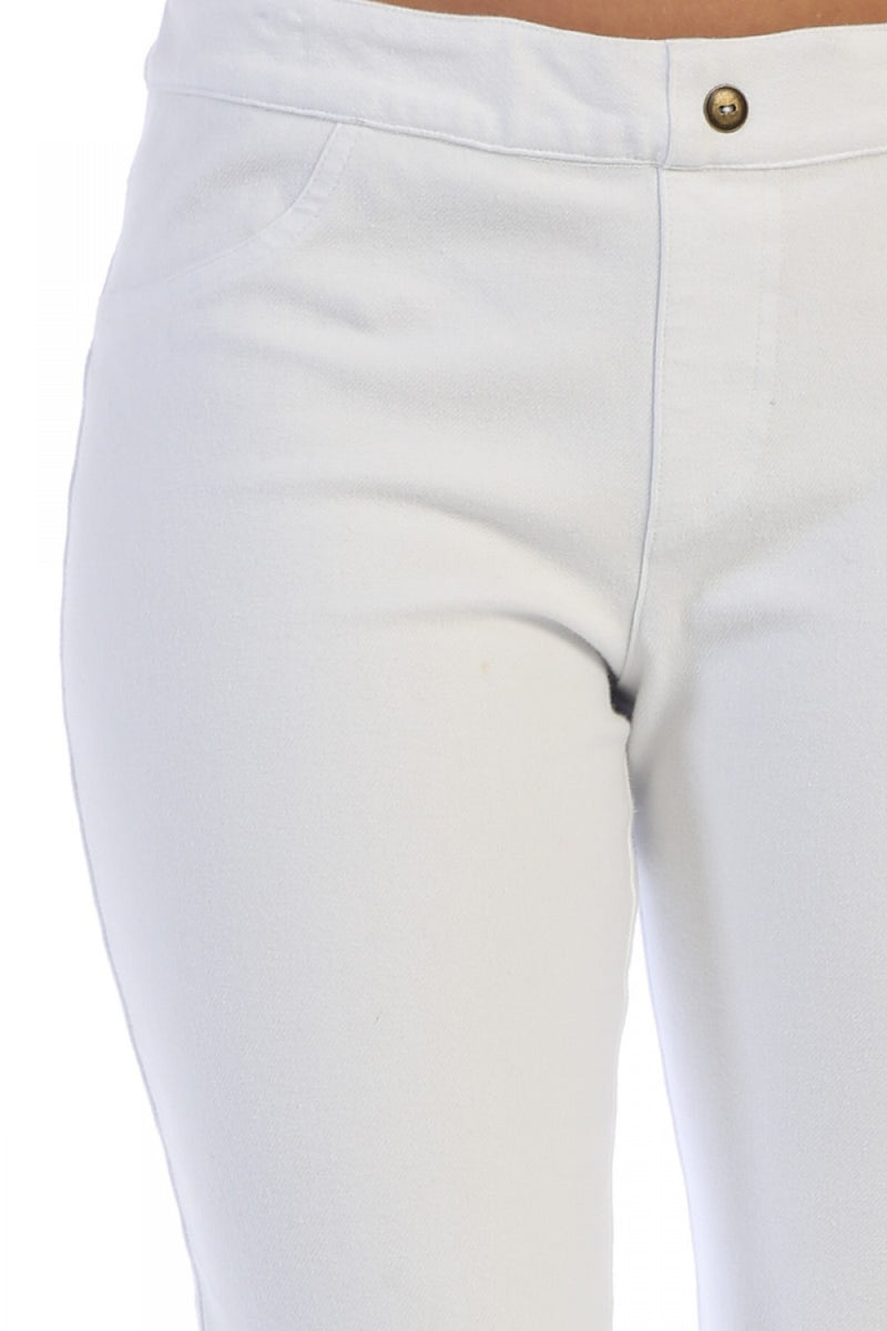 Denim Knit Stretch Ankle Pant - FC101