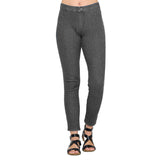 Denim Knit Stretch Ankle Pant w/Back Pockets -  FC105