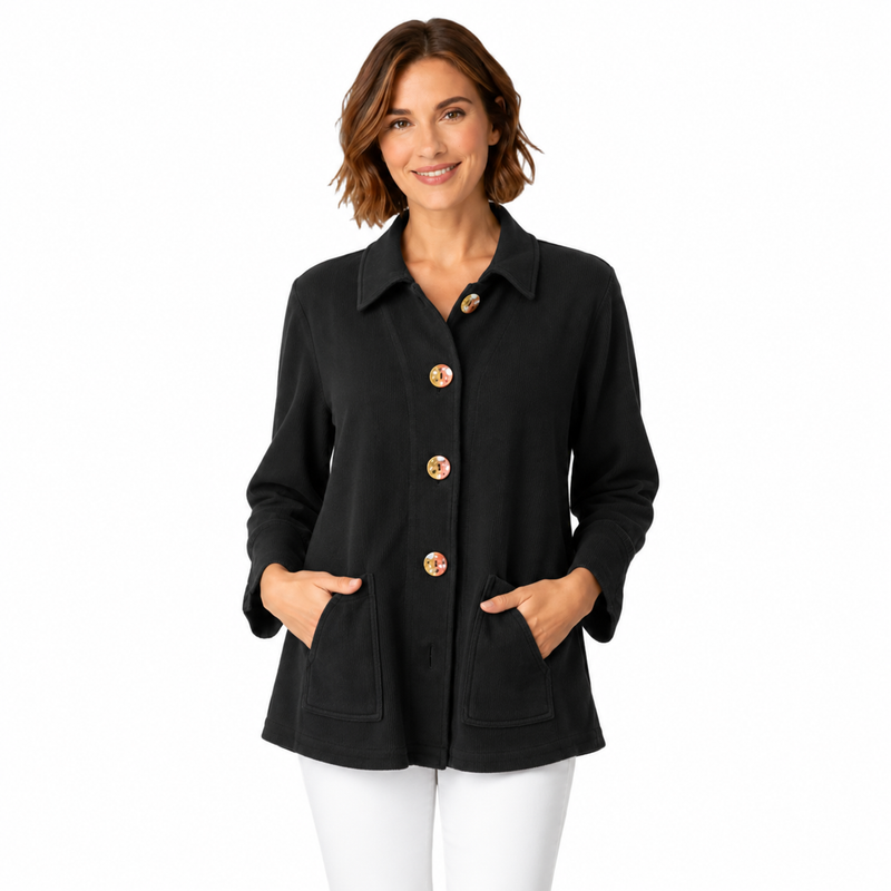 Ribbed Double-Weave Cotton Jacket - FR204