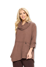 Cotton-Knit Waffle Tunic - FW124