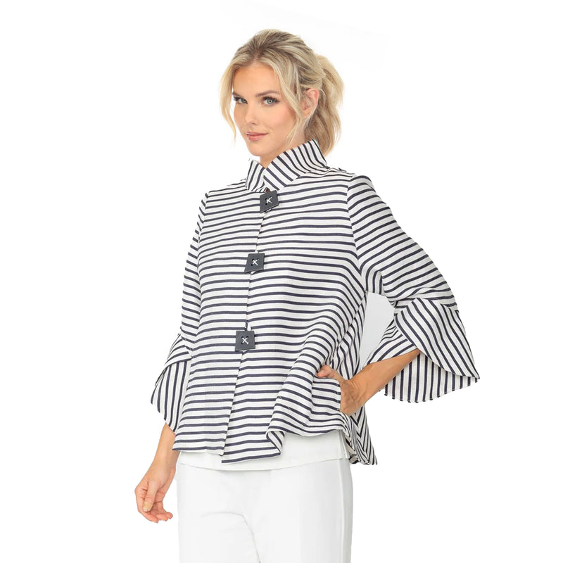 Navy Marine Stripe Jacket  - 6272J