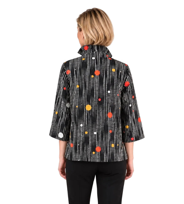 Mixed Polka-Dot Print Blouse in Multi - 3448-COR