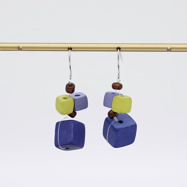 Blue Lia Drop Earrings