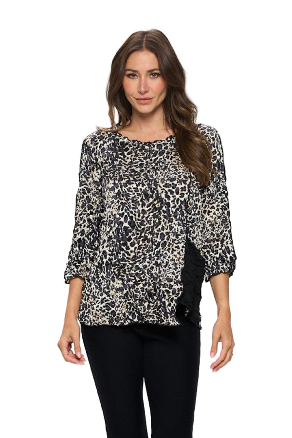 JJ Leopard Print Pocket Top - IP118