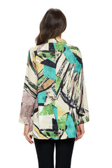 JJ Mosaic Inspired Long Sleeve Shirt in Multi - IP128