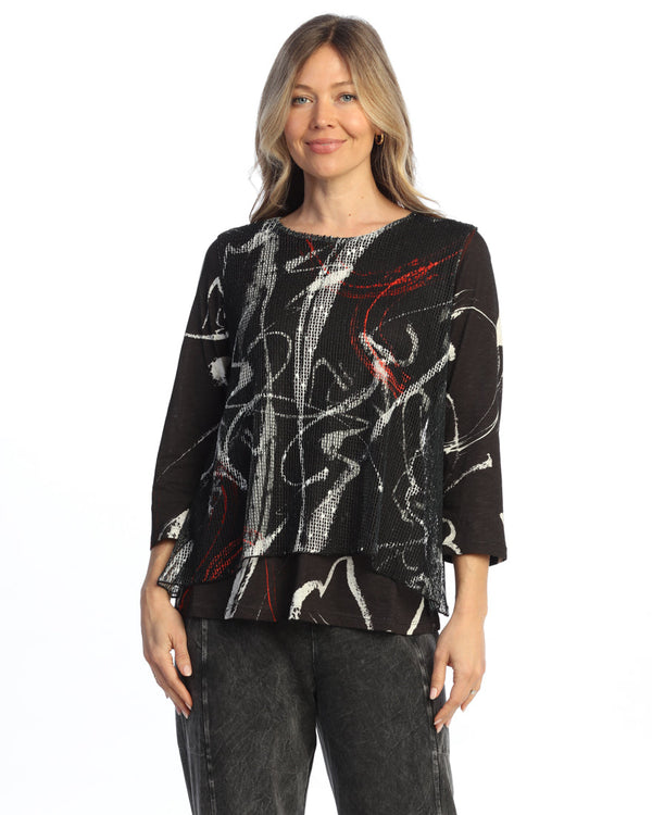 Cotton Modal Mesh Top - KM7