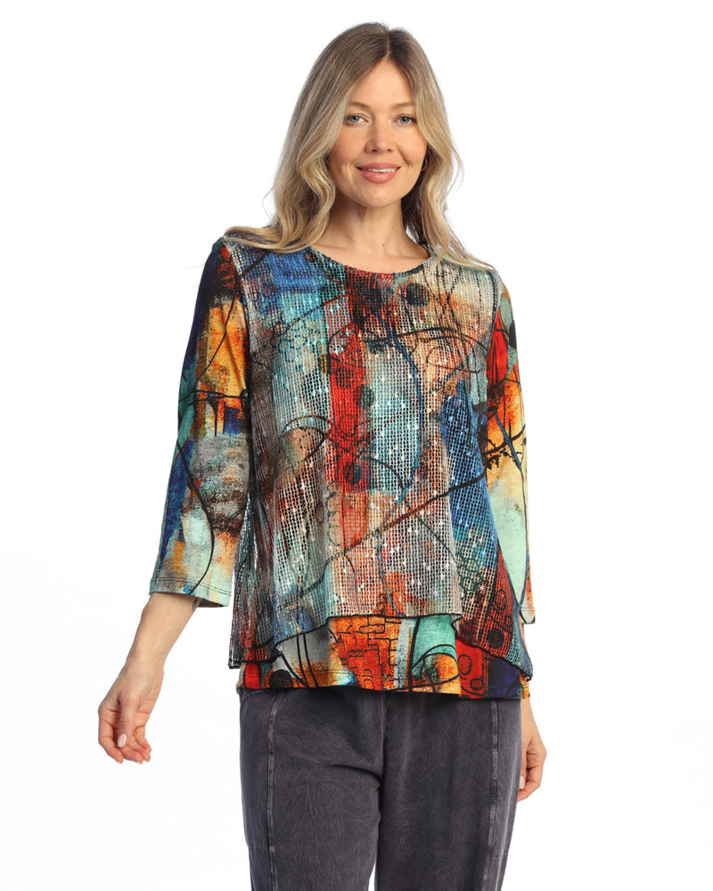 Cotton Modal Mesh Top - KM7