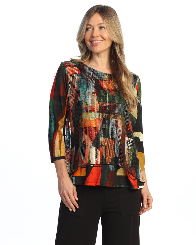 Cotton Modal Mesh Top - KM7