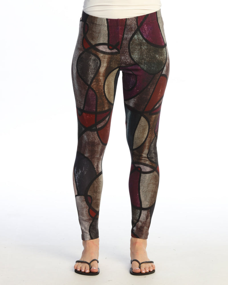 Cotton Spandex Printed Legging - KS7