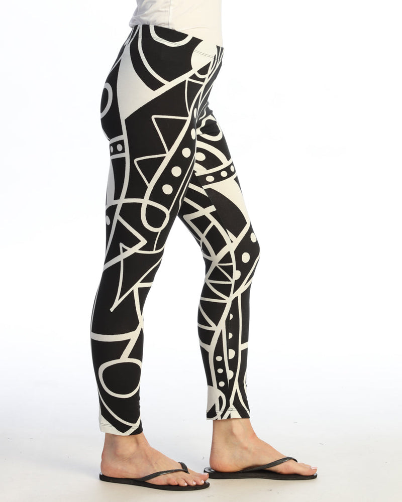 Cotton Spandex Printed Legging - KS7