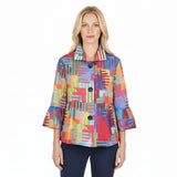 Abstract Art Print Jacket - 5090