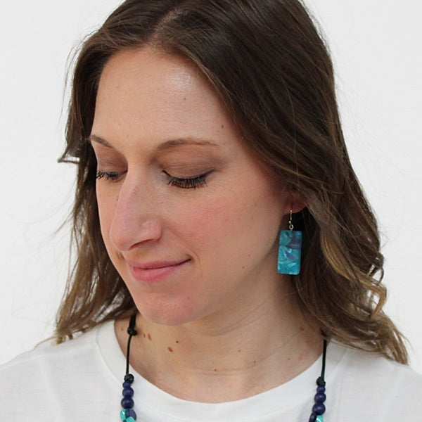 Blue Vega Earrings