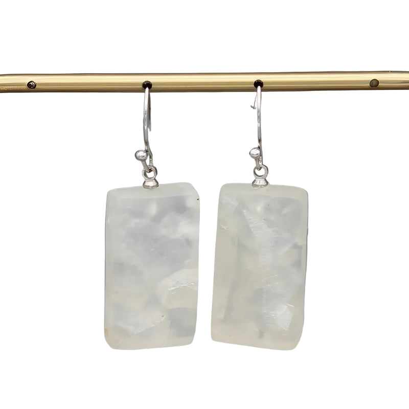 White Vega Earrings