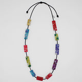 Vega Multi-Color Rectangular Necklace