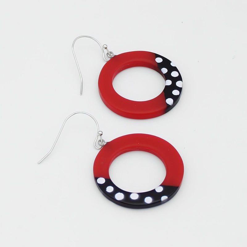 Red Inez Earrings