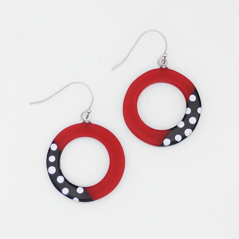 Red Inez Earrings