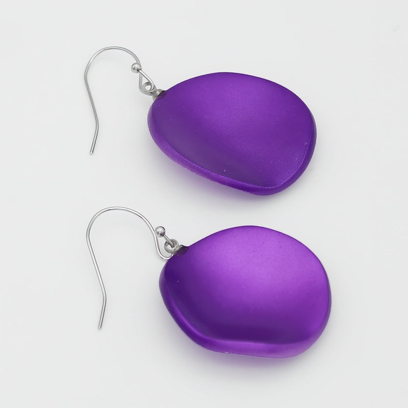 Purple Opaline Drift Earring