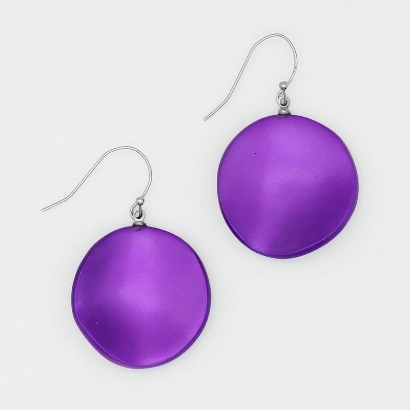 Purple Opaline Drift Earring