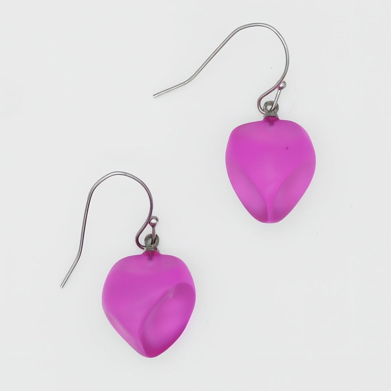 Fuchsia Gem Drop Earring