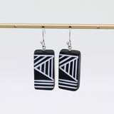 Black Geometric Vesperra Earring