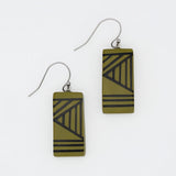 Olive Geometric Vesperra Earring