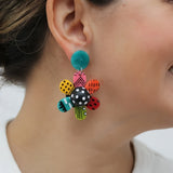 Garden of Color Flower Earring