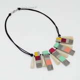 Vivid Hues Cascade Charm Adjustable Necklace