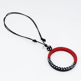Red Inez Pendant Necklace