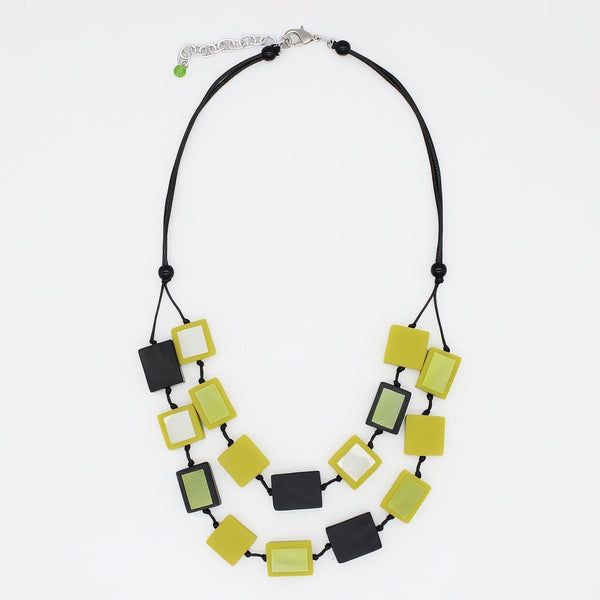 Lime Mira Verde Double Necklace