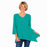 Lightweight V-Neck Waffle Tunic - LW102