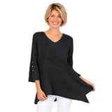 Lightweight V-Neck Waffle Tunic - LW102