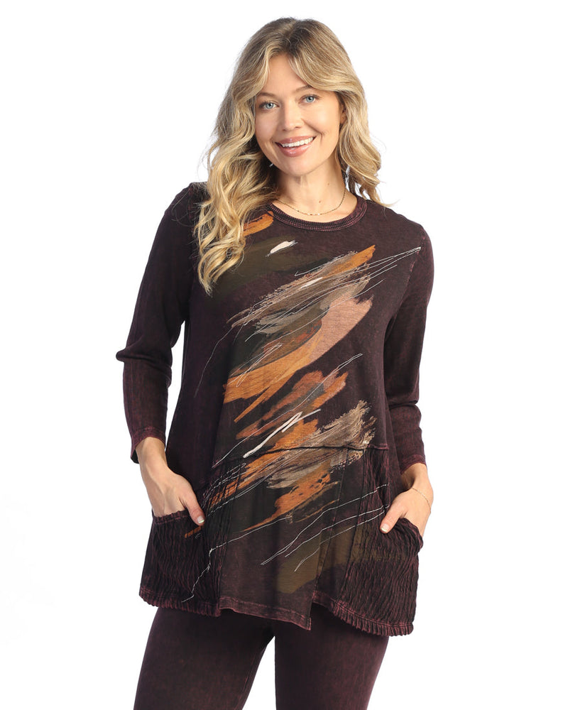 Jess & Jane "Opera" Mineral Washed Tunic Top - M101-2030