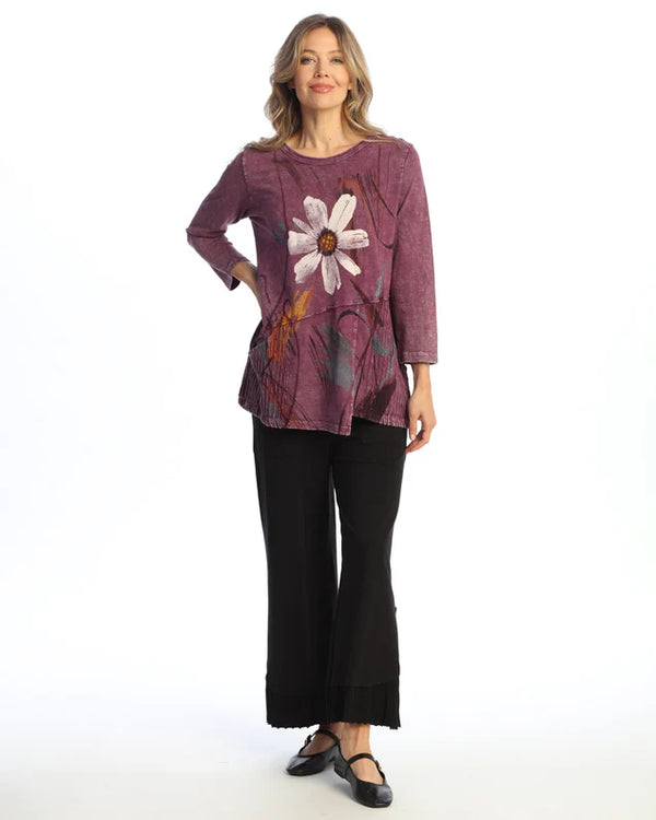 "Jazzy" Mineral Washed Tunic Top - M101-2154