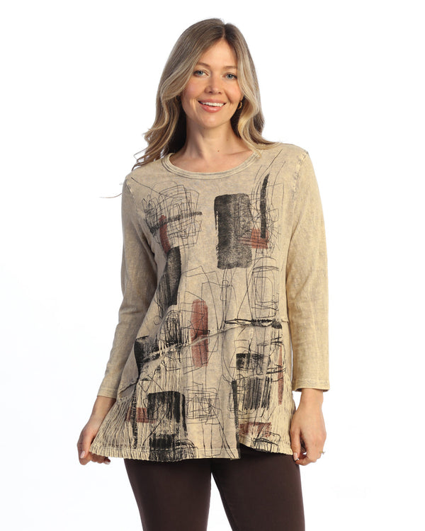 Mineral Washed Tunic Top - M101
