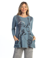 Mineral Washed Tunic Top - M101