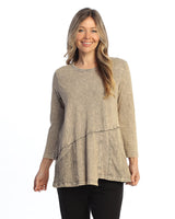 Solid Mineral Washed Tunic Top - M101-