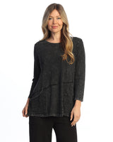Solid Mineral Washed Tunic Top - M101-