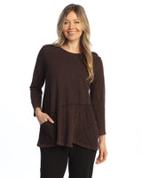 Solid Mineral Washed Tunic Top - M101-