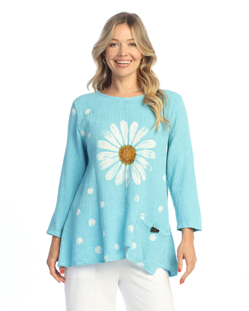 "Happy Days" Mineral Washed Gauze Tunic - M108-1361