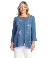 "Sketch" Mineral Washed Gauze Tunic - M108-2033