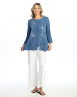 "Sketch" Mineral Washed Gauze Tunic - M108-2033