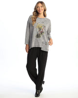 "Picnic" Mineral Washed Tunic Top - M112-2158