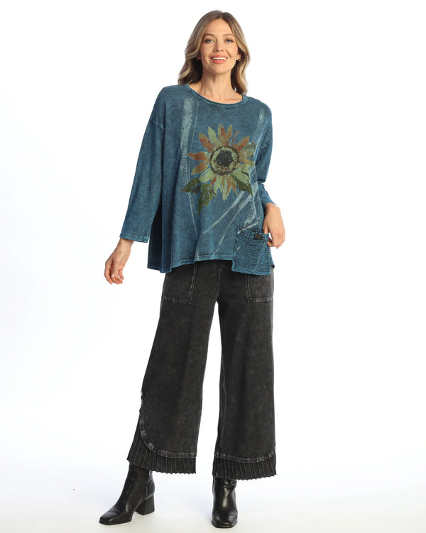 "Sunburst" Mineral Washed Tunic Top - M112-2159