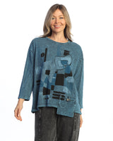 Mineral Washed Tunic Top - M112-
